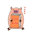 本が好きな動物たち。（個別スタンプ：22）