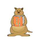 本が好きな動物たち。（個別スタンプ：26）