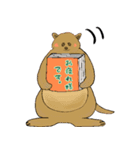 本が好きな動物たち。（個別スタンプ：27）