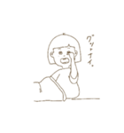 日常で使えるシンプルスタンプgirl（個別スタンプ：2）
