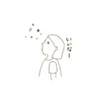日常で使えるシンプルスタンプgirl（個別スタンプ：14）