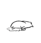 目の細いうさぎ（個別スタンプ：16）