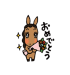 お馬さんキャラクタースタンプ（個別スタンプ：33）