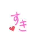 会話スタンプ(ゆる手描き文字)（個別スタンプ：2）