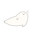 まるいあざらし、ながいあざらし。（個別スタンプ：6）