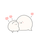 まるいあざらし、ながいあざらし。（個別スタンプ：14）