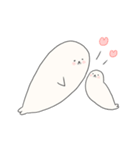 まるいあざらし、ながいあざらし。（個別スタンプ：15）