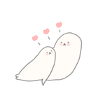まるいあざらし、ながいあざらし。（個別スタンプ：16）