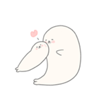 まるいあざらし、ながいあざらし。（個別スタンプ：18）