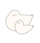 まるいあざらし、ながいあざらし。（個別スタンプ：19）