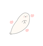 まるいあざらし、ながいあざらし。（個別スタンプ：22）