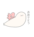 まるいあざらし、ながいあざらし。（個別スタンプ：29）