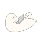 まるいあざらし、ながいあざらし。（個別スタンプ：35）