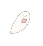 まるいあざらし、ながいあざらし。（個別スタンプ：37）