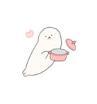 まるいあざらし、ながいあざらし。（個別スタンプ：38）
