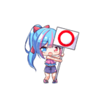 あみりちゃんスタンプ⑦（個別スタンプ：1）