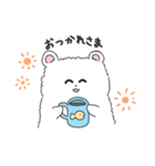 ふわぽめくまのぽやみちゃん（個別スタンプ：1）