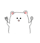 ふわぽめくまのぽやみちゃん（個別スタンプ：35）