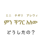 アムハラ語挨拶スタンプ（テキトー）（個別スタンプ：16）