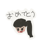 小1娘の落書きスタンプ（個別スタンプ：2）
