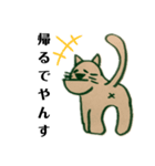 しゃくれネコでやんす（個別スタンプ：3）