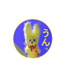 腹痛めがねうさぎさん（個別スタンプ：15）
