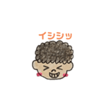 手描きアフロくん（個別スタンプ：4）