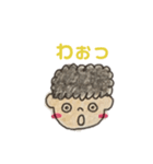 手描きアフロくん（個別スタンプ：5）