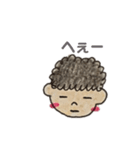 手描きアフロくん（個別スタンプ：7）