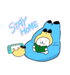 うさりさんとあさりたち〜STAY HOME〜（個別スタンプ：1）