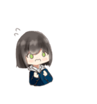 制服パーカー女子（個別スタンプ：10）