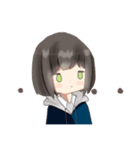 制服パーカー女子（個別スタンプ：16）