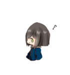 制服パーカー女子（個別スタンプ：21）