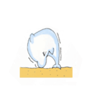 陸に上がったイルカの物語（個別スタンプ：4）
