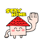 〈stay home！〉家にいよう！（個別スタンプ：1）