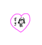 日常会話 手書き2（個別スタンプ：1）