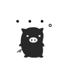 黒ぶたのスタンプ（個別スタンプ：28）