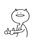 どんな時も笑顔なネコ（個別スタンプ：4）