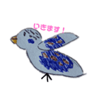 ゆるゆる手描きインコスタンプ（個別スタンプ：6）