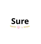 英語でシンプルな日常スタンプ（個別スタンプ：2）