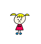 きいろあたまのおさげちゃん（個別スタンプ：2）