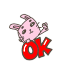 立方どうぶつ はこうさぎ（個別スタンプ：1）