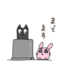 立方どうぶつ はこうさぎ（個別スタンプ：23）