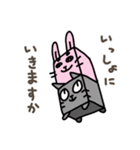立方どうぶつ はこうさぎ（個別スタンプ：32）