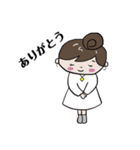 丸顔女子（個別スタンプ：9）