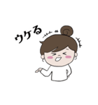 丸顔女子（個別スタンプ：14）