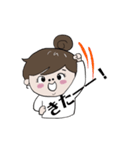 丸顔女子（個別スタンプ：16）