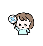 ボブの女の子のスタンプ（個別スタンプ：2）