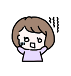 ボブの女の子のスタンプ（個別スタンプ：9）