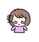 ボブの女の子のスタンプ（個別スタンプ：10）